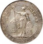 1901-B年英国贸易银元站洋壹圆银币。孟买铸币厂。 GREAT BRITAIN. Trade Dollar, 1901-B. Bombay Mint. PCGS MS-62.