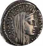 ROMAN REPUBLIC. L. Aemilius Lepidus Paullus. AR Denarius, Rome Mint, 62 B.C. NGC Ch VF. Scratches.