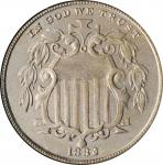 1882 Shield Nickel. MS-61 (ANACS). OH.