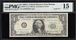 1963A年美国联邦储备银行1 美元。 波士顿。UNITED STATES. Federal Reserve Note, Boston. 1 Dollar, 1963A. Fr. 1901-A. So