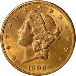 1898-S Liberty Head Double Eagle. Unc Details--Cleaned (PCGS).