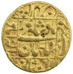 MUGHAL: Shah Jahan I, 1628-1658, AV mohur (10.90g), Allahabad, AH1045 year 9, KM-260.3, one test mar
