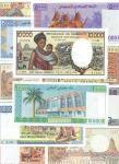 A Group of Modern Issues, Djibouti, 500 (2), 1000 (3), 2000 (2), 5000 & 10000 (2) francs, 1988-2009,