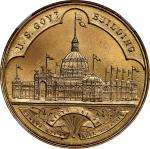 1893 Worlds Columbian Exposition. Official Medal. Type II, Small Letters Obverse. HK-155, Eglit-23A.