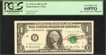 UNITED STATES. $1 Federal Reserve Note. PCGS Currency 64 PPQ.