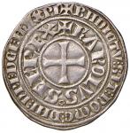 Foreign coins;FRANCIA Carlo d’Angiò (1246-1285) Grosso Tornese - Dup. 1627 AG (g 4.01) - BB;250