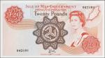 ISLE OF MAN. Isle of Man Government. 20 Pounds, ND (1979). P-37a. Uncirculated.