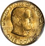 1922 Grant Memorial Gold Dollar. Star. MS-67 (PCGS).