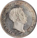 GERMANY. Wurttemburg. Taler, 1833-W. Stuttgart Mint. Wilhelm I. PCGS MS-62 Gold Shield.