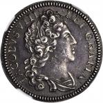 SCOTLAND. Silver Guinea Pattern, 1716 (1828). James VIII (1688-1766). NGC AU-58.