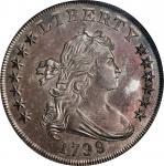 1799/8 Draped Bust Silver Dollar. BB-141, B-3. Rarity-3. 15-Star Reverse. AU-55 (PCGS).