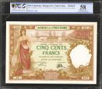 NEW CALEDONIA. Banque de LIndo-Chine. 500 Francs, 27.12.1927. P-38p. Proof. PCGS BG Choice About Unc