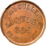 New York--New York. Undated (1861-1865) Tom Cullen. Fuld-630S-4a. Rarity-4. Copper. Plain Edge. MS-6