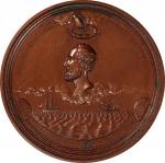 1867 Cyrus Field Atlantic Telegraph Cable Medal. Julian PE-10. Bronze. MS-63 BN (NGC).