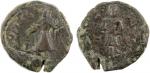 India - Ancient & Medieval. KUSHAN: Kanishka I, ca. 127-151, AE drachm (¼ unit) (3.67g), Donum Burns