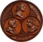 Circa 1883 Evacuation of New York medal by George T. Morgan. Washington, Knox and Clinton Obverse. M