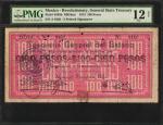 MEXICO--REVOLUTIONARY. General State Treasury. 100 Pesos, 1913. P-S558b. PMG Fine 12 Net. Tape Repai