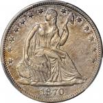 1870-CC Liberty Seated Half Dollar. WB-3. Rarity-6. EF-45+ (PCGS).