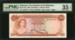BAHAMAS. Government of the Bahamas. 50 Dollars, 1965. P-24a. PMG Choice Very Fine 35 EPQ.