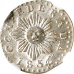 ARGENTINA. Cordoba. 1/2 Real, 1854. Cordoba Mint. NGC MS-62.