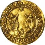 SPAIN. 2 Excelentes, ND (1474-1504). Seville Mint. Ferdinand & Isabella (1474-1504). PCGS EF-40.