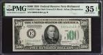 Fr. 2201-Edgs. 1934 $500 Federal Reserve Note. Richmond. PMG Choice Very Fine 35 EPQ.