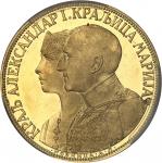 YOUGOSLAVIE - YUGOSLAVIAAlexandre Ier (1921-1934). 4 ducats, aspect Flan bruni (PROOFLIKE) 1931, Bel