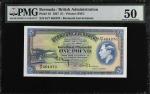 1947年百慕大政府1英镑。BERMUDA. Bermuda Government. 1 Pound, 1947. P-16. PMG About Uncirculated 50.