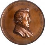 1860 (Post 1861) Japanese Embassy Commemorative Medal. Bronzed Copper. 76 mm. By Anthony C. Paquet. 