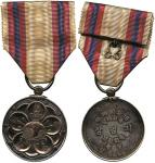 KOREA, Korean Medals: Silver Coronation Medal, 1902, Obv helmet on plum blossom, Rev Korean legend, 