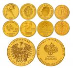 2004年发行第18届德国世界杯足球赛纪念币章五枚套装