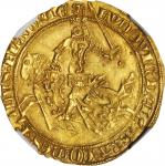 BELGIUM. Flanders. Cavalier dOr, ND (1346-84). Louis II de Male (1346-84). NGC MS-64.