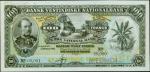 DANISH WEST INDIES. Dansk Vestindiske National Bank. 100 Francs, 1905. P-20s. PCGS Very Choice New 6