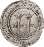 MEXICO. Cob Real, ND (1544)-M A. Mexico City Mint. Carlos & Johanna. PCGS Genuine--Cleaned, AU Detai