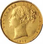 GREAT BRITAIN. Sovereign, 1852. London Mint. Victoria. PCGS AU-58 Gold Shield.