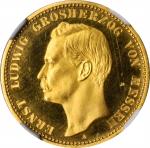 GERMANY. Hesse-Darmstadt. 20 Mark, 1901-A. Berlin Mint. NGC PROOF-65 Cameo.