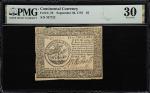 CC-79. Continental Currency. September 26, 1778. $5. PMG Very Fine 30.