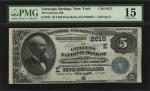 Saratoga Springs, New York. 1882 Date Back $5 Fr. 537. The Citizens NB. Charter #2615. PMG Choice Fi