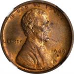 1909-S Lincoln Cent. V.D.B. MS-62 RB (NGC). CAC.