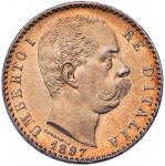 Savoy Coins. Umberto I (1878-1900) 2 Lire 1897 - Nomisma 1001 AG