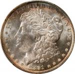 1891 Morgan Silver Dollar. MS-64 (PCGS). CAC.