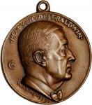 1939 Henry DeForest Baldwin Uniface Portrait Medal. Cast Bronze. 99.2 mm, excluding integral loop at