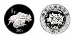 2007年丁亥(猪)年生肖纪念银币1公斤 完未流通