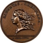 1781 (2005) Libertas Americana Medal. Modern Paris Mint Dies. Bronze. MS-62 RB (PCGS).