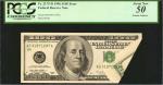 Fr. 2175-D. 1996 $100  Federal Reserve Note. Cleveland. PCGS Currency About New 50. Printed Foldover