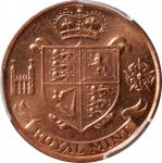 GREAT BRITAIN. Bronze Die Trial, ND (1957). London Mint. Elizabeth II. PCGS MS-65 Red.