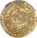 GRANDE-BRETAGNE Henri VI dAngleterre (1422-1453). Noble d’or, au drapeau, 1ère émission à l’annelet 