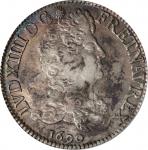 FRANCE. Ecu, 1690-B. Rouen Mint. Louis XIV. PCGS Genuine--Cleaned, AU Details.