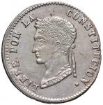 World Coins BOLIVIA 4 Soles 1858 FJ - KM 123 AG (g 1370)   1201