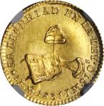 MEXICO. Escudo, 1831-Mo JM. Mexico City Mint. NGC MS-62.